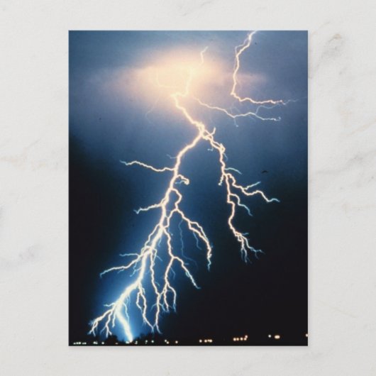 Cloud to Ground Lightning Briefkaart (Voorkant)
