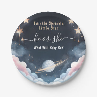 Cloud Twinkle Little Star Genderonthulling Papieren Bordje