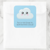 Cloud Vierkante Sticker (Tas)