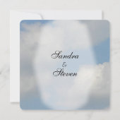 Cloud Wedding Invitations Kaart (Achterkant)