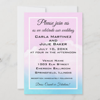 Cloud Wedding Wedding Invite Kaart