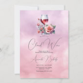 Cloud wijn vrijgezellenweekend kaart (Voorkant)