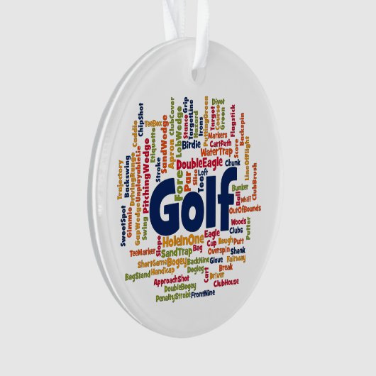 Cloud Word de golf (devant)