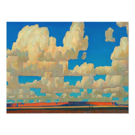 Cloud World van Maynard Dixon Foto Afdruk (Voorkant)