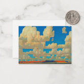 Cloud World van Maynard Dixon Notitiekaartje (Voorkant / Achterkant in situ)