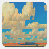 Cloud World van Maynard Dixon Vierkante Sticker (Voorkant)