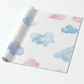 Cloud wrapping papier (Uitgerold)