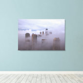 Cloudbase in de stad Op Canvas Afdruk (Insitu (Houten vloer))