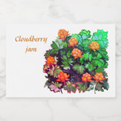Cloudberry-jam Voedselcontainer Etiket (Enkel label)