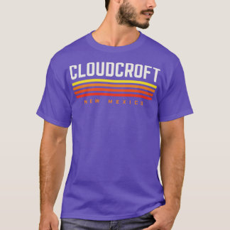 Cloudcroft New Mexico Retro  Stripes T-shirt