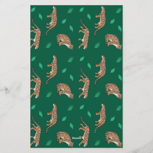 Clouded Leopard Briefpapier (Achterkant)