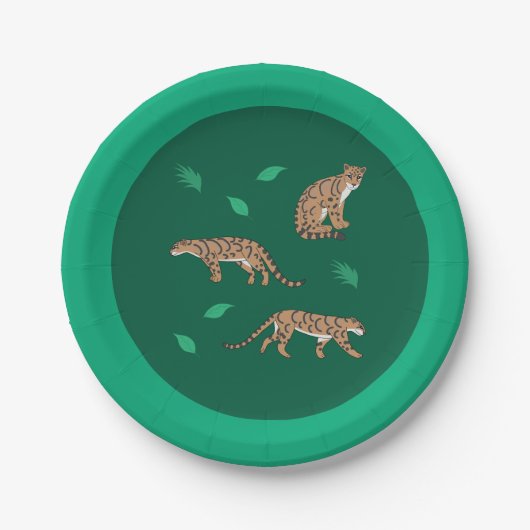 Clouded Leopard Papieren Bordje (Voorkant)