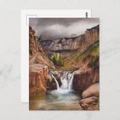 Cloudland Canyon State Park Cloudy Briefkaart (Voorkant / Achterkant)