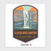 Cloudland Canyon State Park Sticker (Vel)