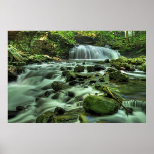 Cloudland Canyon Waterfall Poster