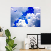 Clouds afdrukken poster (Thuiskantoor)
