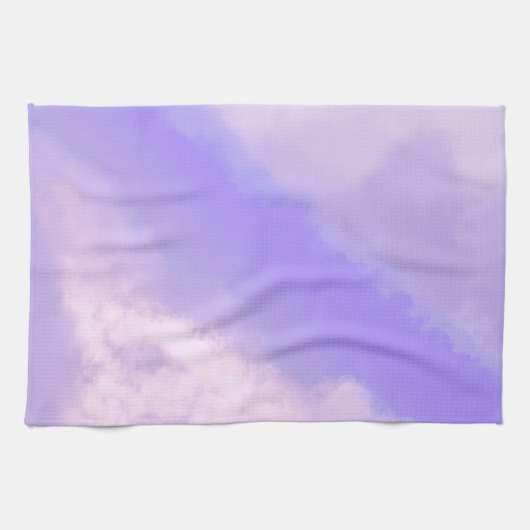 Clouds Apart - Serviette De Cuisine Violet/Lilac (Horizontal)