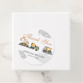 Clouds baby onder constructie baby shower bedankjes labels (In situ)