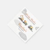 Clouds baby onder constructie baby shower servet (Hoek)