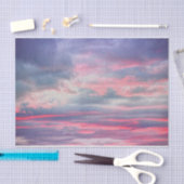 Clouds Beauful Pink White Blue Painted Sky Tissuepapier (Craft)