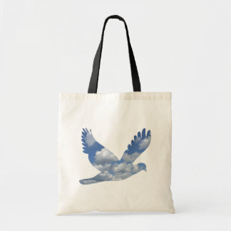 Clouds Bird Pattern Bag Tote Bag