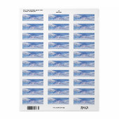  Clouds Blue Sky Foto Etiket (Full Sheet)