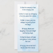 Clouds Carte de prière photo Carte de sympathie (Dos)