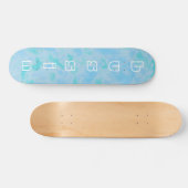 Clouds cool Bussin Skateboard pour débutants (Horz)