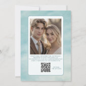 Clouds Digital Faire-part de mariage QR Code Ether (Dos)