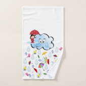 Clouds Ducks Rain Bathroom Towel sets Bad Handdoek (Handdoek)