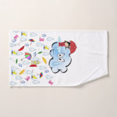 Clouds Ducks Rain Bathroom Towel sets Bad Handdoek (Handdoek)