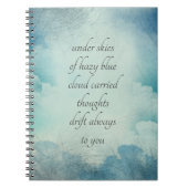 Clouds en Sky Thoughts Whimsical  Style Notitieboek (Voorkant)