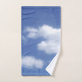 clouds in blue sky towel set (Serviette à main)