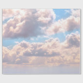 Clouds in Sky Wrapping Paper Cadeaupapier (Vlak)