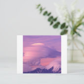 Clouds Lenticular Over Mount Drum Alaska Briefkaart (Staand voorkant)