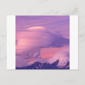 Clouds Lenticular Over Mount Drum Alaska Briefkaart