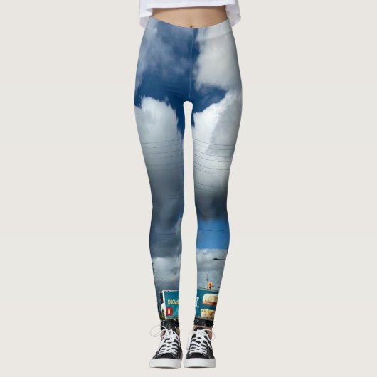 Clouds of the Day Series by AskStudio Leggings (Voorkant)
