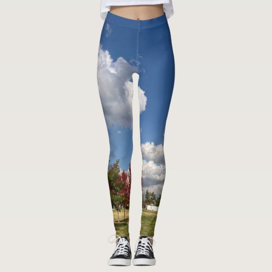 Clouds of the Day Series by AskStudio Leggings (Voorkant)