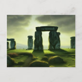 Clouds over Stonehenge Fantasy Digital Art Briefkaart (Voorkant)