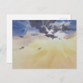 Clouds painting in watercolor  briefkaart (Voorkant / Achterkant)