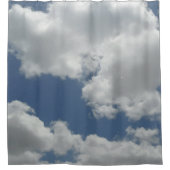 Clouds Photo Print Fun Douchegordijn (Voorkant)