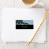 Clouds rayés Étiquettes de adresse (En situation)