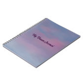 Clouds roses et étoiles Dream Journal Carnet (Côté gauche)