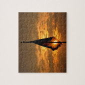Clouds, Sky en Flag op Sunset - 8x10 - 110 pcs. Legpuzzel (Verticaal)