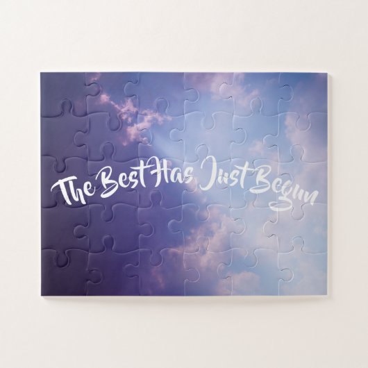 Clouds Sky Inspirerend Quote Pastel Schilderachtig Legpuzzel (Horizontaal)