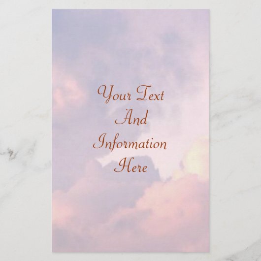 Clouds Stationery Briefpapier (Voorkant)