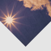 Clouds White Blue Sky Beauful Sunset Tissuepapier (Detail)