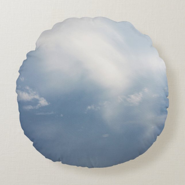 Cloudscape 3 rond kussen (Voorkant)