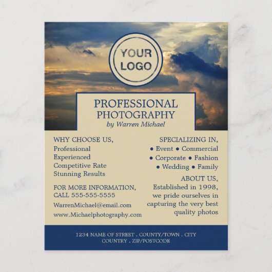 Cloudscape, Fotografie, Fotografe hire Flyer (Voorkant)