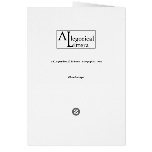 Cloudscape, kaart (Achterkant)